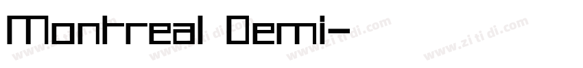 Montreal Demi字体转换
